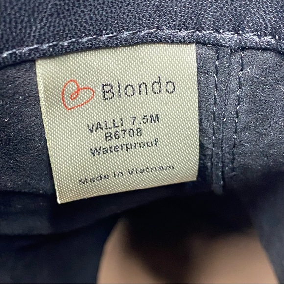 Blondo Valli Black Nubuck Waterproof Bootie 7 1/2 M - Picture 12 of 16